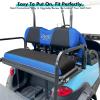 image10L0L Golf Cart Front and Rear Seat Cover Set for Club Car PrecedentOnwardTempo ampamp Yamaha G29 DriveDrive 2Stylish 4 Passenger Front Back Seat CoversBreathable Washable Polyester Mesh BlackGreyBlackBlueFrontRear Seat Cover
