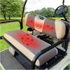 image10L0L Golf Cart Front and Rear Seat Cover Set for Club Car PrecedentOnwardTempo ampamp Yamaha G29 DriveDrive 2Stylish 4 Passenger Front Back Seat CoversBreathable Washable Polyester Mesh BlackGreyGreyBeigeFrontRear Seat Cover