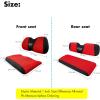 image10L0L Golf Cart Front and Rear Seat Cover Set for Club Car PrecedentOnwardTempo ampamp Yamaha G29 DriveDrive 2Stylish 4 Passenger Front Back Seat CoversBreathable Washable Polyester Mesh BlackGreyRedBlackFrontRear Seat Cover