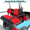 image10L0L Golf Cart Front and Rear Seat Cover Set for Club Car PrecedentOnwardTempo ampamp Yamaha G29 DriveDrive 2Stylish 4 Passenger Front Back Seat CoversBreathable Washable Polyester Mesh BlackGreyRedBlackFrontRear Seat Cover