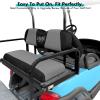image10L0L Golf Cart Front and Rear Seat Cover Set for Club Car PrecedentOnwardTempo ampamp Yamaha G29 DriveDrive 2Stylish 4 Passenger Front Back Seat CoversBreathable Washable Polyester Mesh BlackGreyGreyBlackFrontRear Seat Cover