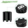 image10L0L Golf Cart ITP SS Wheel Center Hub Cap 81012 Inch Push in StyleSS Center Caps for Yamaha and Most EZGO Club Car Golf Cart Wheel Black Set of 4black
