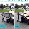 image10L0L Golf Cart Rear Seat Safety Grab Bar ampamp Trailer Hitch with Receiver Universal Fits YamahaClub Car EZGOStreet Legal Heavy Duty Grab Bar wTriangle Safety Sign