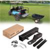 image10L0L Golf Cart Rear Seat Safety Grab Bar ampamp Trailer Hitch with Receiver Universal Fits YamahaClub Car EZGOStreet Legal Heavy Duty Grab Bar wTriangle Safety Sign
