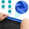 image10L0L Golf Cart Seat Covers for Club Car Precedent Yamaha Fairplay and Star Models Large Backrest 3D Air Mesh Fabric Breathable AntiSlip WashableBlue Black