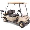 image10L0L Golf Cart Seat Covers for Club Car Precedent Yamaha Fairplay and Star Models Large Backrest 3D Air Mesh Fabric Breathable AntiSlip WashableDark Gray and Black