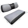 image10L0L Golf Cart Seat Covers for Club Car Precedent Yamaha Fairplay and Star Models Large Backrest 3D Air Mesh Fabric Breathable AntiSlip WashableDark Gray and Black