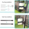 image10L0L Golf Cart Side Mirrors Compatible with Yamaha Club Car EZGO and Others Round or Square Tube Golf Cart Roof Bracket Nodrilling RequiredClassic