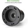 image10L0L Golf Cart Steering Wheel Adapter Fits for for Yamaha G2G29 DriveDrive 2 56 Holes Golf Cart Steering Wheel  BlackClub Car DS  Black