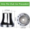 image10L0L Golf Cart Steering Wheel Adapter Fits for for Yamaha G2G29 DriveDrive 2 56 Holes Golf Cart Steering Wheel  BlackClub Car PrecedentTempoOnward  Sliver