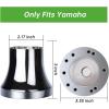 image10L0L Golf Cart Steering Wheel Adapter Fits for for Yamaha G2G29 DriveDrive 2 56 Holes Golf Cart Steering Wheel  BlackEZGO TXTRXVValorMarathonShuttle Silver