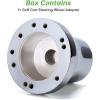 image10L0L Golf Cart Steering Wheel Adapter Fits for for Yamaha G2G29 DriveDrive 2 56 Holes Golf Cart Steering Wheel  BlackEZGO TXTRXVValorMarathonShuttle Silver