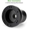 image10L0L Golf Cart Steering Wheel Adapter Fits for for Yamaha G2G29 DriveDrive 2 56 Holes Golf Cart Steering Wheel  BlackEZGO TXTRXVValorMarathonShuttle  Black