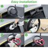image10L0L Golf Cart Steering Wheel Adapter Fits for for Yamaha G2G29 DriveDrive 2 56 Holes Golf Cart Steering Wheel  BlackEZGO TXTRXVValorMarathonShuttle Silver