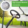image10L0L Golf Cart Steering Wheel Adapter Fits for for Yamaha G2G29 DriveDrive 2 56 Holes Golf Cart Steering Wheel  BlackEZGO TXTRXVValorMarathonShuttle Silver