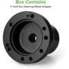 image10L0L Golf Cart Steering Wheel Adapter Fits for for Yamaha G2G29 DriveDrive 2 56 Holes Golf Cart Steering Wheel  BlackYamaha G2G29 DriveDrive 2  Black