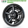 image10L0L Golf Cart Wheel Covers Hub Caps for EZGO Club Car Yamaha  8 Inch Snapon Installation Set of 4Black