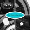 image10L0L Golf Cart Wheel Covers Hub Caps for EZGO Club Car Yamaha  8 Inch Snapon Installation Set of 4Chrome  SS Style