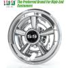 image10L0L Golf Cart Wheel Covers Hub Caps for EZGO Club Car Yamaha  8 Inch Snapon Installation Set of 4Chrome  SS Style