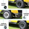 image10L0L Golf Cart Wheel Covers Hub Caps for YamahaClub CAREZGO Club Car 8quot Set of 4Black