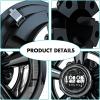 image10L0L Golf Cart Wheel Covers Hub Caps for YamahaClub CAREZGO Club Car 8quot Set of 4Black