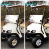 image10L0L Golf Cart Wheel Covers Hub Caps for YamahaClub CAREZGO Club Car 8quot Set of 4Silver