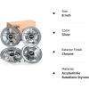 image10L0L Golf Cart Wheel Covers Hub Caps for YamahaClub CAREZGO Club Car 8quot Set of 4Silver