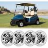 image10L0L Golf Cart Wheel Covers Hub Caps for YamahaClub CAREZGO Club Car 8quot Set of 4Silver