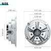 image10L0L Golf Cart Wheel Covers Hub Caps for YamahaClub CAREZGO Club Car 8quot Set of 4Silver