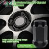 image10L0L Golf Cart Wheel Lug Nuts for EZGO ampamp Club Car 12quot20 Size Chrome 16 PCSBlack