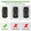 image10L0L Golf Cart Wheel Lug Nuts for EZGO ampamp Club Car 12quot20 Size Chrome 16 PCSBlack