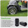 image10L0L Golf Cart Wheel Lug Nuts for EZGO ampamp Club Car 12quot20 Size Chrome 16 PCSBlack