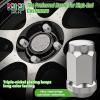 image10L0L Golf Cart Wheel Lug Nuts for EZGO ampamp Club Car 12quot20 Size Chrome 16 PCSSilver