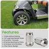 image10L0L Golf Cart Wheel Lug Nuts for EZGO ampamp Club Car 12quot20 Size Chrome 16 PCSSilver