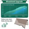 image10L0L Golf Cart Windshield HD Shatterproof ampamp Foldable Windproof for Golf Cart EZGO RXV Since 2008 2023 Upgrade Thickened WindshieldsBrown