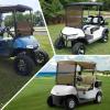 image10L0L Golf Cart Windshield HD Shatterproof ampamp Foldable Windproof for Golf Cart EZGO RXV Since 2008 2023 Upgrade Thickened WindshieldsBrown
