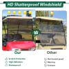 image10L0L Golf Cart Windshield HD Shatterproof ampamp Foldable Windproof for Golf Cart EZGO RXV Since 2008 2023 Upgrade Thickened WindshieldsBrown
