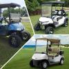 image10L0L Golf Cart Windshield HD Shatterproof ampamp Foldable Windproof for Golf Cart EZGO RXV Since 2008 2023 Upgrade Thickened WindshieldsTransparent