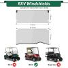image10L0L Golf Cart Windshield HD Shatterproof ampamp Foldable Windproof for Golf Cart EZGO RXV Since 2008 2023 Upgrade Thickened WindshieldsTransparent