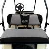 image10L0L Universal Golf Cart Rear Seat Cover Dress UP Older Golf Cart Durable Breathable Material Fit Like a Glove for Yamaha EZGO and Club Car Easy to InstallGray and Black