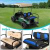 image10L0L Universal Golf Cart Rear Seat Cover Dress UP Older Golf Cart Durable Breathable Material Fit Like a Glove for Yamaha EZGO and Club Car Easy to InstallBlack and Blue