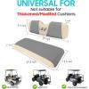 image10L0L Universal Golf Cart Rear Seat Cover Dress UP Older Golf Cart Durable Breathable Material Fit Like a Glove for Yamaha EZGO and Club Car Easy to InstallGray and Beige