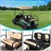 image10L0L Universal Golf Cart Rear Seat Cover Dress UP Older Golf Cart Durable Breathable Material Fit Like a Glove for Yamaha EZGO and Club Car Easy to InstallBlack and Beige