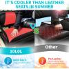 image10L0L Universal Golf Cart Rear Seat Cover Dress UP Older Golf Cart Durable Breathable Material Fit Like a Glove for Yamaha EZGO and Club Car Easy to InstallRed  Black