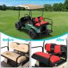 image10L0L Universal Golf Cart Rear Seat Cover Dress UP Older Golf Cart Durable Breathable Material Fit Like a Glove for Yamaha EZGO and Club Car Easy to InstallRed  Black