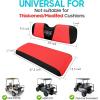 image10L0L Universal Golf Cart Rear Seat Cover Dress UP Older Golf Cart Durable Breathable Material Fit Like a Glove for Yamaha EZGO and Club Car Easy to InstallRed  Black