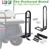 image10L0L Universal Golf Cart Rear Seat Safety Grab Bar and Golf Cart Trailer Hitch with Safety Triangles Red Directive Design Fits for Yamaha Club Car EZGO