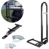 image10L0L Universal Golf Cart Rear Seat Safety Grab Bar and Golf Cart Trailer Hitch with Safety Triangles Red Directive Design Fits for Yamaha Club Car EZGO