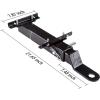 image10L0L Universal Golf Cart Rear Seat Safety Grab Bar and Golf Cart Trailer Hitch with Safety Triangles Red Directive Design Fits for Yamaha Club Car EZGO