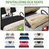 image10L0L Universal Golf Cart Seat Covers Dress UP Older Golf Cart Durable Breathable Material Fit Like a Glove for EZGO TXT RXV Club Car DS Easy to InstallBlack and Beige